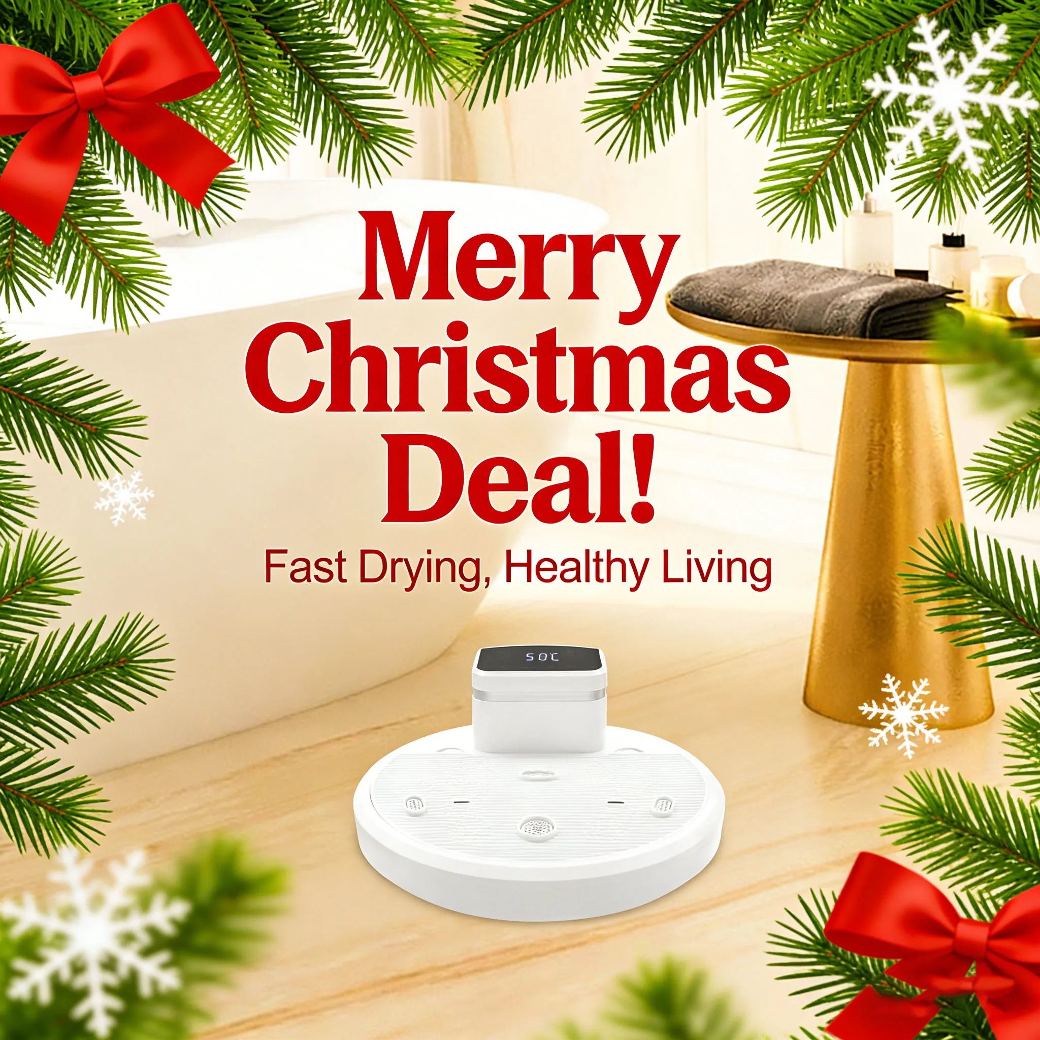 Body Dryer, Home Bathroom Negative Ion Body Dryer Machine W/ LCD Panel, High Airflow Warm Cool Drying, Gravity Sensor, Christmas
Body Dryer, Home Bathroom Negative Ion Body Dryer Machine W/ LCD Panel, High Airflow Warm Cool Drying, Gravity Sensor, Christmas