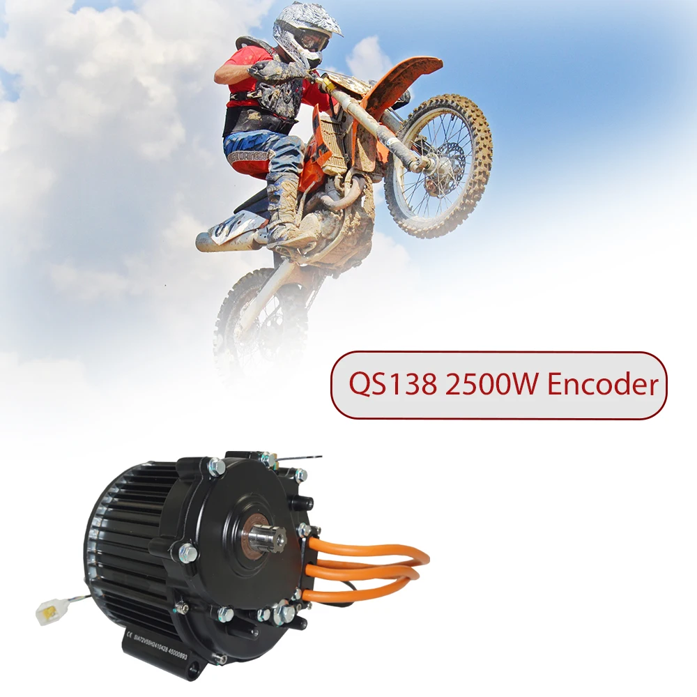 QS MOTOR QS138 2500W 72V 55H Encoder PMSM Mid Drive Motor with 428 15T Sprocket for Electric Motorcycle
QS MOTOR QS138 2500W 72V 55H Encoder PMSM Mid Drive Motor with 428 15T Sprocket for Electric Motorcycle