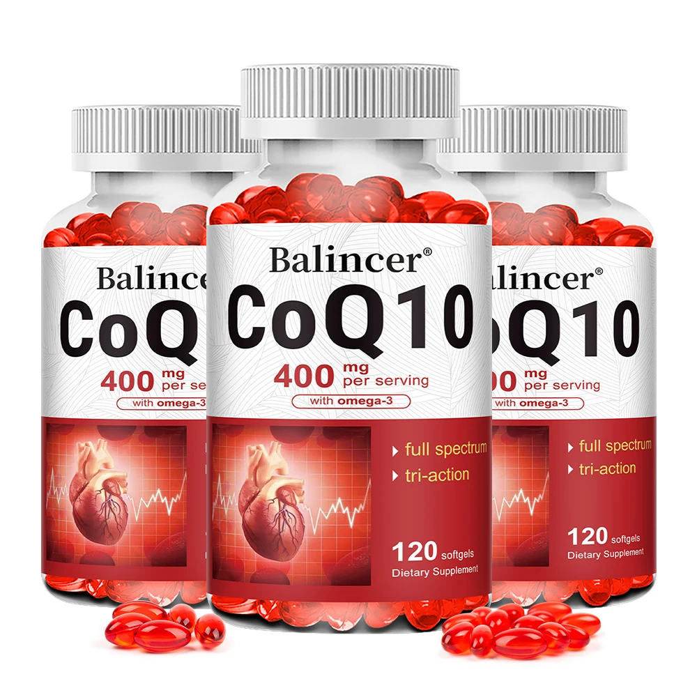 CoQ10 Capsules 400mg, Antioxidant Supplement, Support Heart Cardiovascular Health, Cellular Energy & Immune Wellness
CoQ10 Capsules 400mg, Antioxidant Supplement, Support Heart Cardiovascular Health, Cellular Energy & Immune Wellness