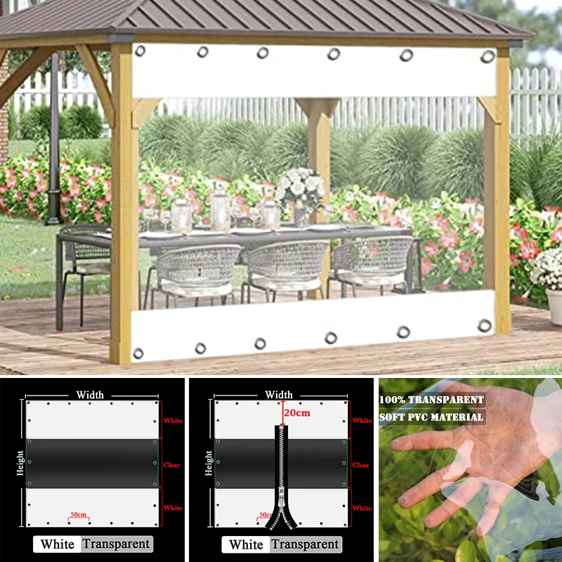 Customize Outdoor Pergola See Though Tarp Curtain Thicken Balcony Visible Rainproof Cloth Carwash Room Waterproof Curtain
Customize Outdoor Pergola See Though Tarp Curtain Thicken Balcony Visible Rainproof Cloth Carwash Room Waterproof Curtain