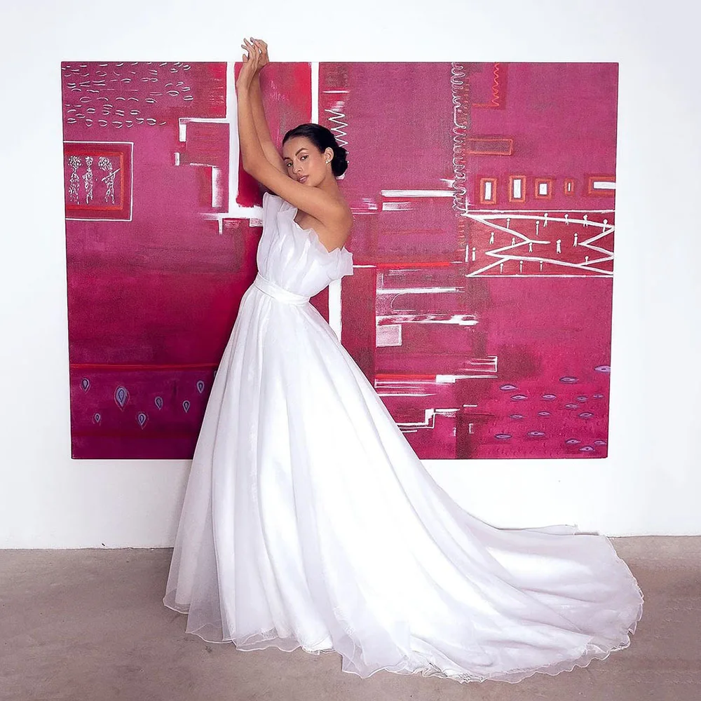 Msikoods Organza Wedding Dress 2024 For Women Long Bride Princess White Bridal Banquet Gown Pleats Belt Bride Dress
Msikoods Organza Wedding Dress 2024 For Women Long Bride Princess White Bridal Banquet Gown Pleats Belt Bride Dress