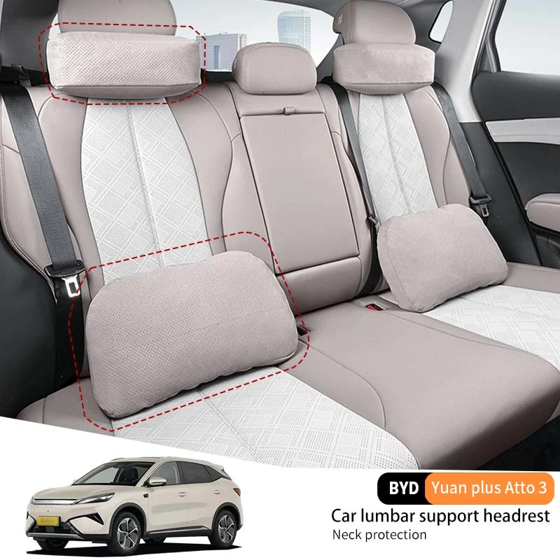 For Byd Yuan Plus Atto 3 2025 Car Seats Headrest Lumbar Pillow Plush Backrest Cushion Adjustable Support Memory Foam Relieve 
For Byd Yuan Plus Atto 3 2025 Car Seats Headrest Lumbar Pillow Plush Backrest Cushion Adjustable Support Memory Foam Relieve