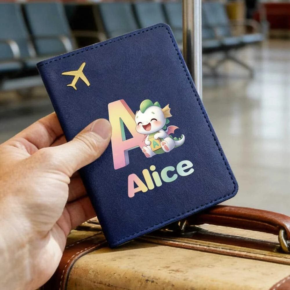 Blue Dinosaur Letter RFID PU Passport Holder Slim Travel Wallet Custom Name DIY ID Card Protector Travel Gift
Blue Dinosaur Letter RFID PU Passport Holder Slim Travel Wallet Custom Name DIY ID Card Protector Travel Gift