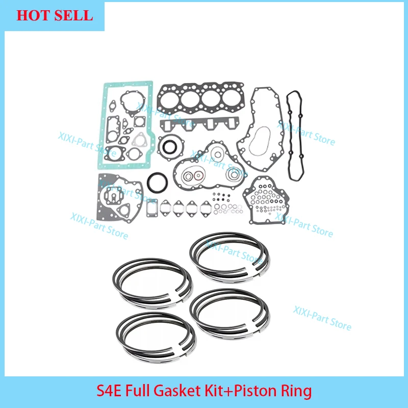 For Mitsubishi S4E Full Gasket Kit Set +Piston Ring 94*2.5HK+2+4.5 Engine WIth Cylinder Head Gasket Overhaul Rebuild Kit
For Mitsubishi S4E Full Gasket Kit Set +Piston Ring 94*2.5HK+2+4.5 Engine WIth Cylinder Head Gasket Overhaul Rebuild Kit