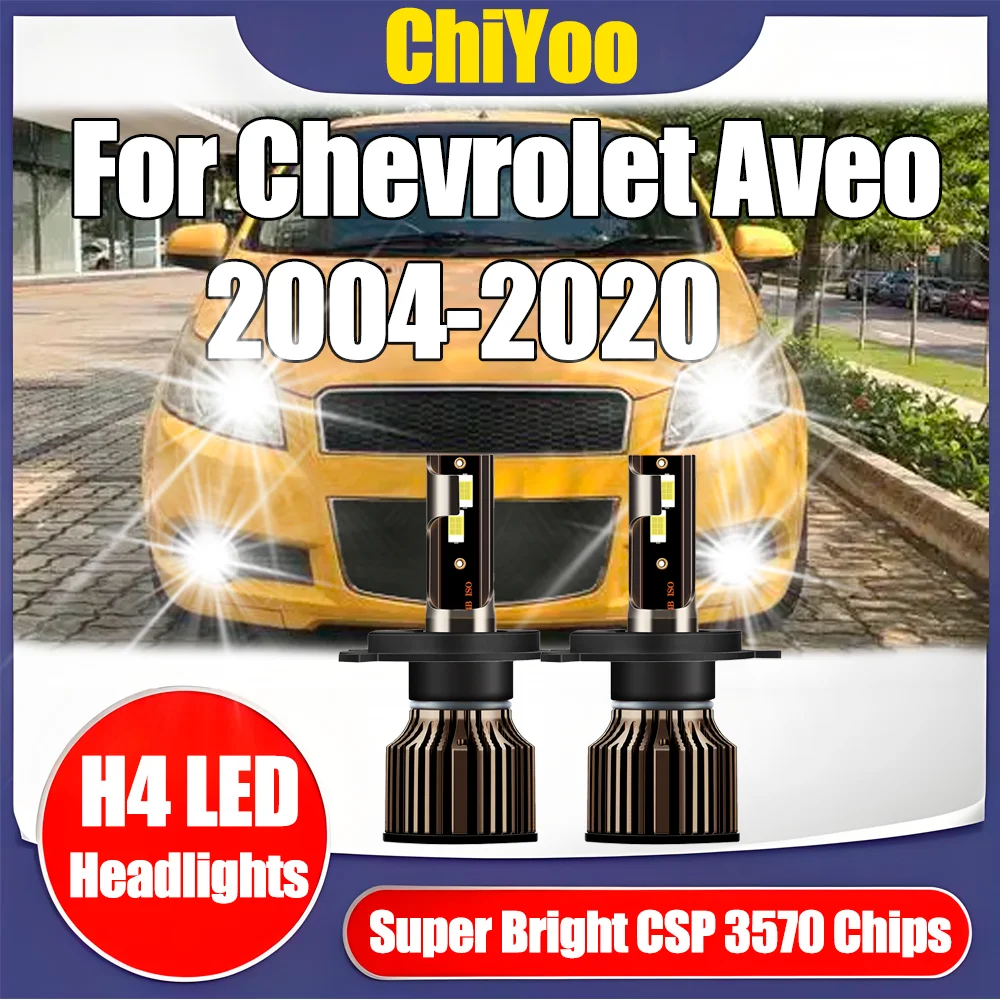 2PCS H4 LED Headlights 20000LM Headlamps 6500K White Plug and Play Car Headlamps 3570 csp chips 12V For Chevrolet Aveo 2004-2020
2PCS H4 LED Headlights 20000LM Headlamps 6500K White Plug and Play Car Headlamps 3570 csp chips 12V For Chevrolet Aveo 2004-2020