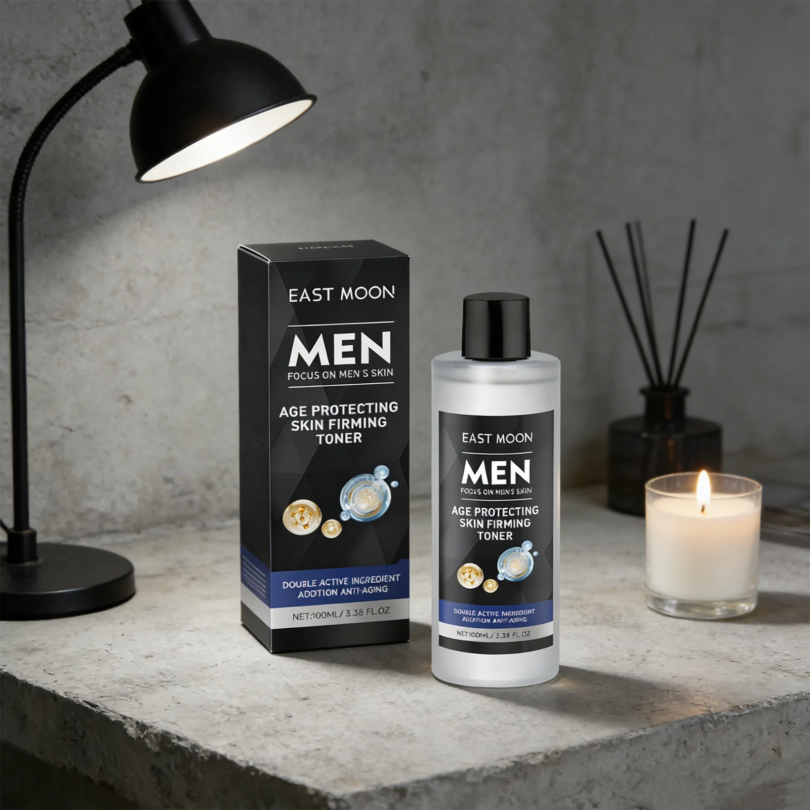 EAST MOON 100mL Age Protecting Skin Firming Toner, Deeply Tighten & Penetrate The Skin, Improve Elasticity, Promote Skin Repair
EAST MOON 100mL Age Protecting Skin Firming Toner, Deeply Tighten & Penetrate The Skin, Improve Elasticity, Promote Skin Repair