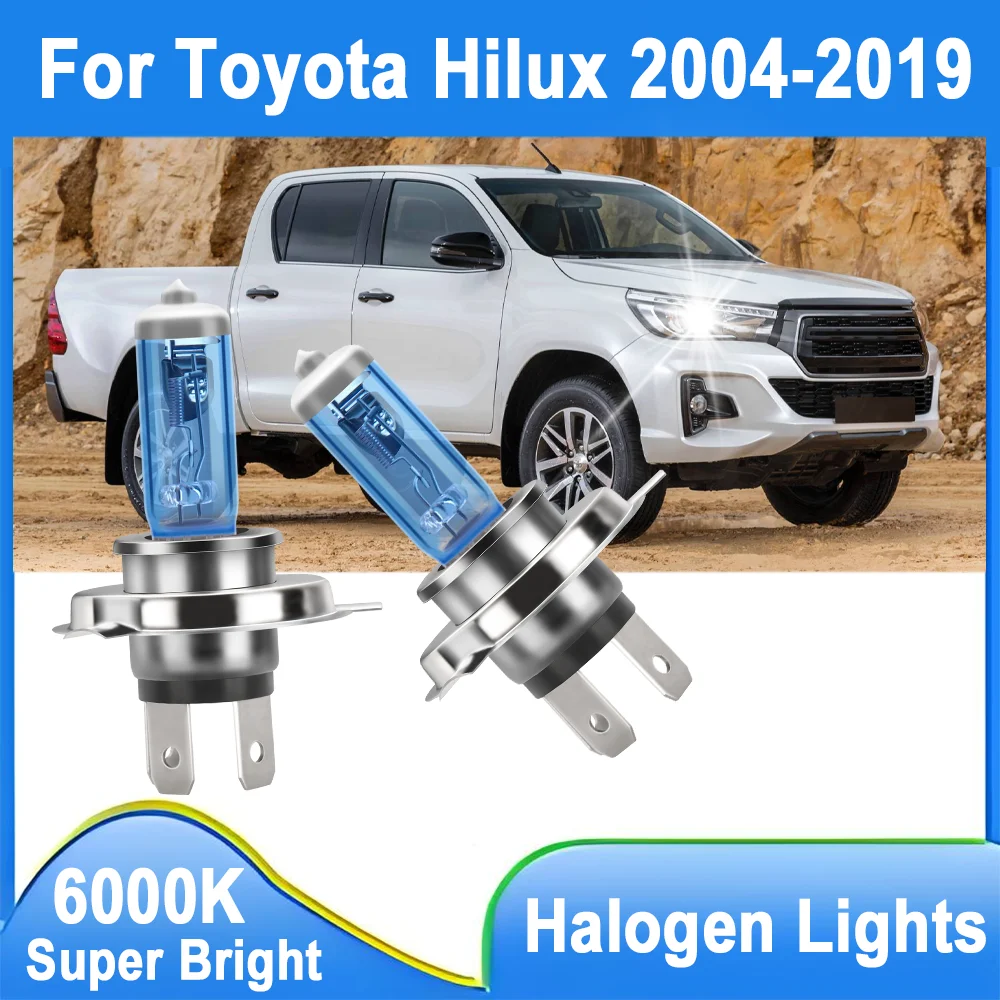 2PCS Super Bright Canbus Auto Headlamps H4 Halogen Headlight 12000LM High Power 12V 24V 6000K White For Toyota Hilux 2004-2019
2PCS Super Bright Canbus Auto Headlamps H4 Halogen Headlight 12000LM High Power 12V 24V 6000K White For Toyota Hilux 2004-2019