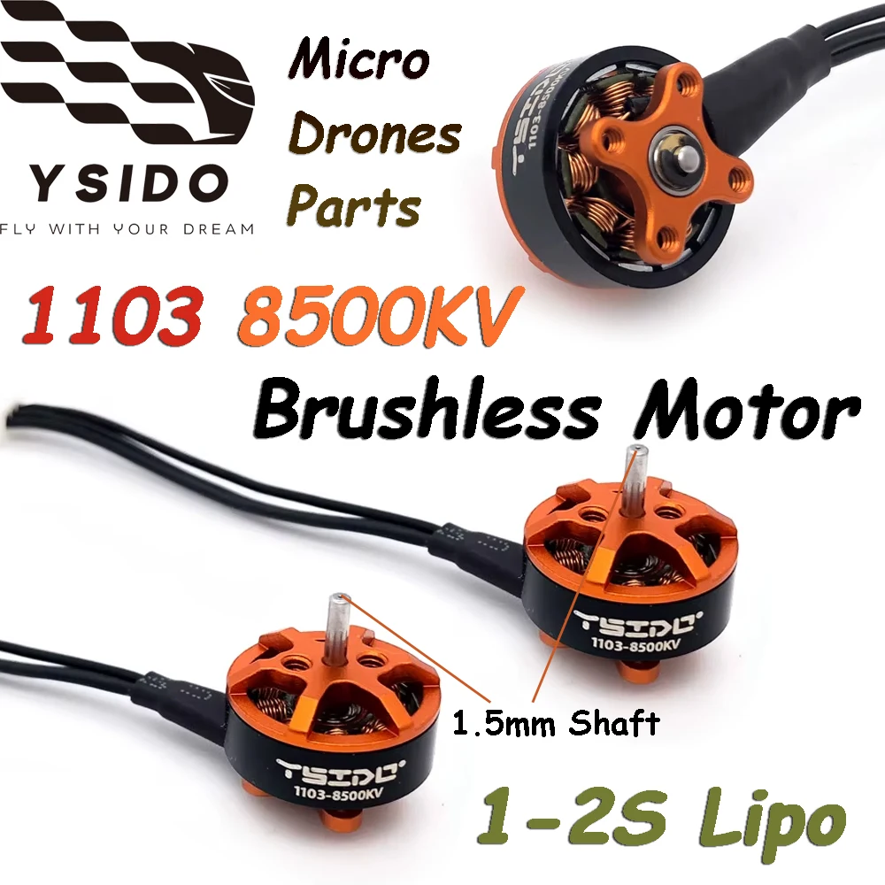 4 шт. YSIDO Micro 1103 8500KV бесщеточный двигатель 1,5 мм вал 1-2S Lipo для Gemfan HQprop пропеллер Tinywhoop Pavo20 Bassline Drone
4 шт. YSIDO Micro 1103 8500KV бесщеточный двигатель 1,5 мм вал 1-2S Lipo для Gemfan HQprop пропеллер Tinywhoop Pavo20 Bassline Drone