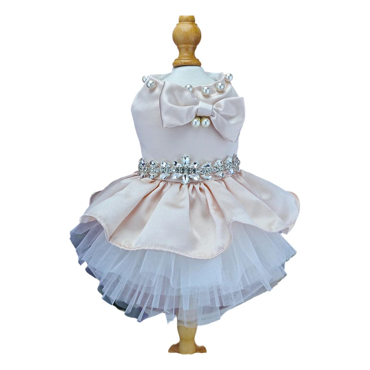 Handmade Luxury Pearl Pet Dress Rhinestone Bow Elegant Tutu Outfit for Dogs Perfect for Weddings Birthdays Special Occasions
Handmade Luxury Pearl Pet Dress Rhinestone Bow Elegant Tutu Outfit for Dogs Perfect for Weddings Birthdays Special Occasions