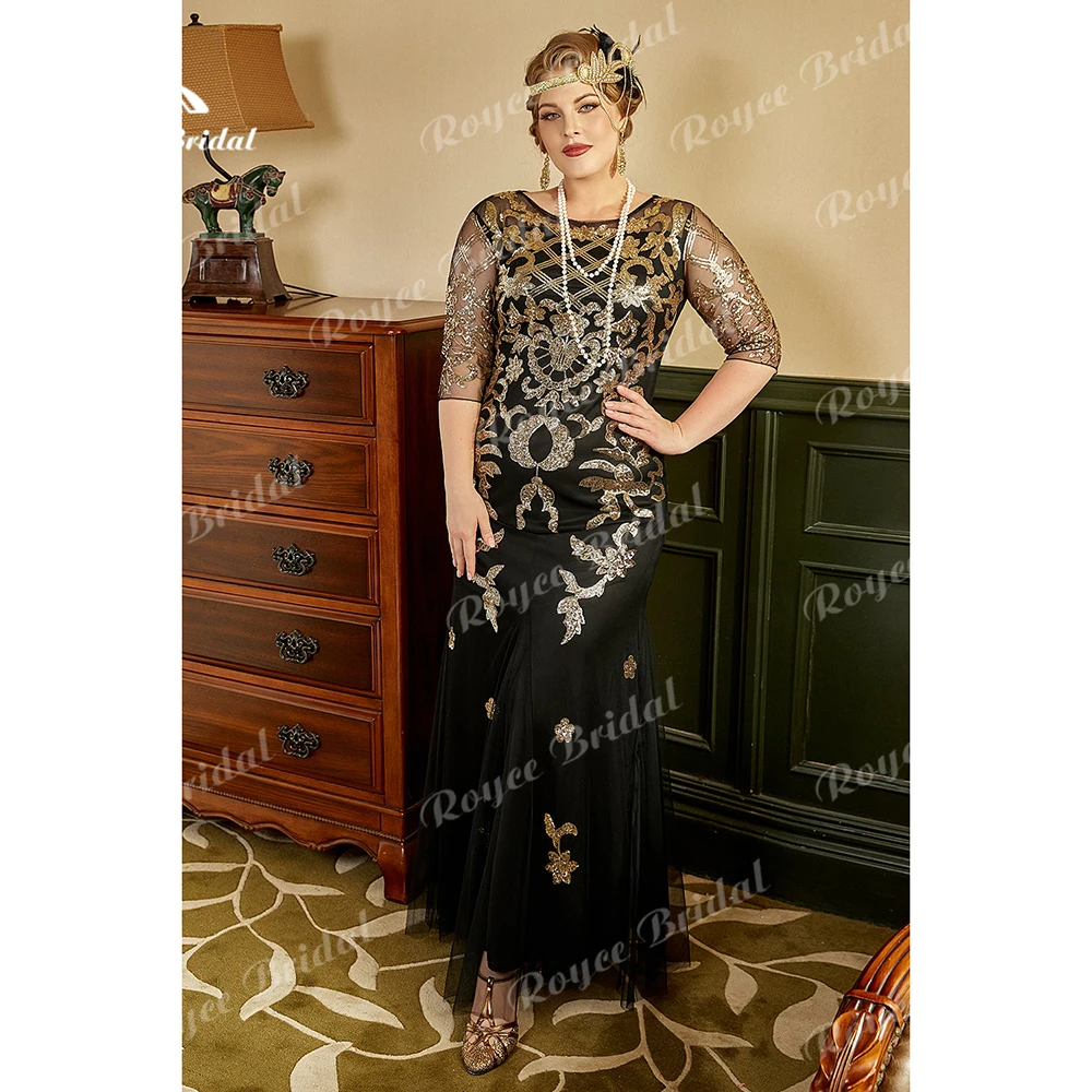 Черное, золотое платье больших размеров 1920-х годов с блестками, вечернее платье для выпускного вечера, коктейльное платье по индивидуальному заказу, платье для выпускного вечера, элегантные платья
Черное, золотое платье больших размеров 1920-х годов с блестками, вечернее платье для выпускного вечера, коктейльное платье по индивидуальному заказу, платье для выпускного вечера, элегантные платья