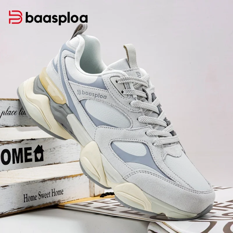 Baasploa Men Walking Shoes Comfort Leather Upper Casual Chunky Sneakers Male New Fashion Sport Shoes Cushioning Non-Slip
Baasploa Men Walking Shoes Comfort Leather Upper Casual Chunky Sneakers Male New Fashion Sport Shoes Cushioning Non-Slip