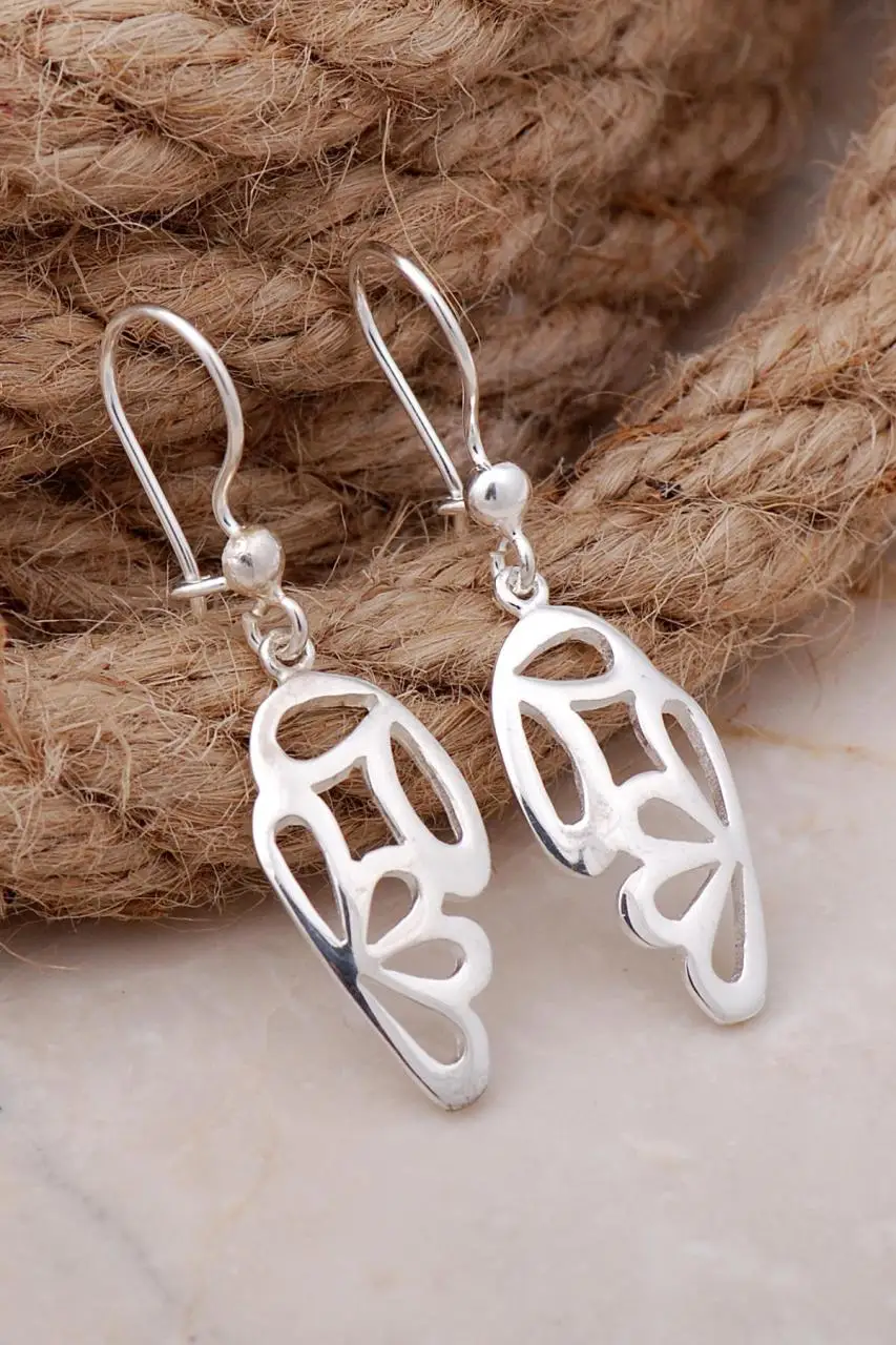 925 Real Sterling Silver Trendy Modern Design Butterfly Shape Dangle Earrings Drop Earrings Birthday Gift for Her Women
925 Real Sterling Silver Trendy Modern Design Butterfly Shape Dangle Earrings Drop Earrings Birthday Gift for Her Women