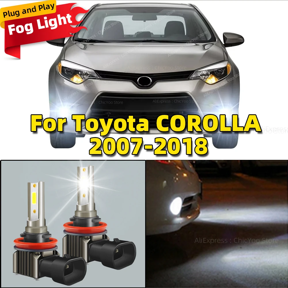 2Pcs 6000K 80W LED Car Front Fog Light Lamps H8 H9 H11 Bulb For Toyota COROLLA 2007 2008 2009 2010 2011 2012 2013 2014 2015-2018
2Pcs 6000K 80W LED Car Front Fog Light Lamps H8 H9 H11 Bulb For Toyota COROLLA 2007 2008 2009 2010 2011 2012 2013 2014 2015-2018