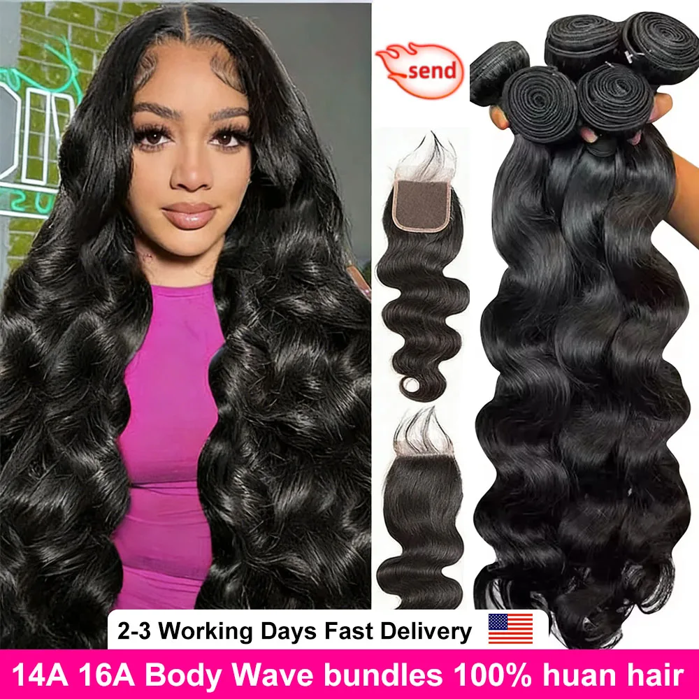 30 40inch Body Wave Bundles With Closure Brazilian Human Hair Weave Bundles With Closure Hair Extension 3/4 Bundles With Closure
30 40inch Body Wave Bundles With Closure Brazilian Human Hair Weave Bundles With Closure Hair Extension 3/4 Bundles With Closure