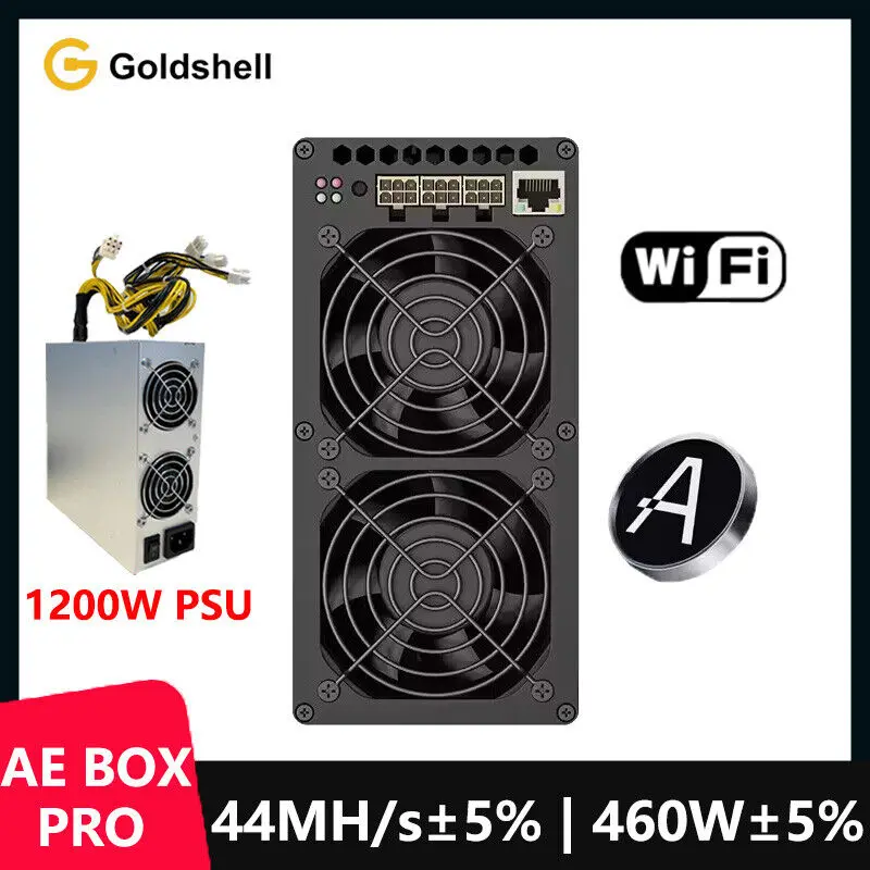 новый Goldshell AE BOX PRO 44MH/s Aleo Miner 460 Вт алгоритм zkSNARK с блоком питания 1200 Вт
новый Goldshell AE BOX PRO 44MH/s Aleo Miner 460 Вт алгоритм zkSNARK с блоком питания 1200 Вт