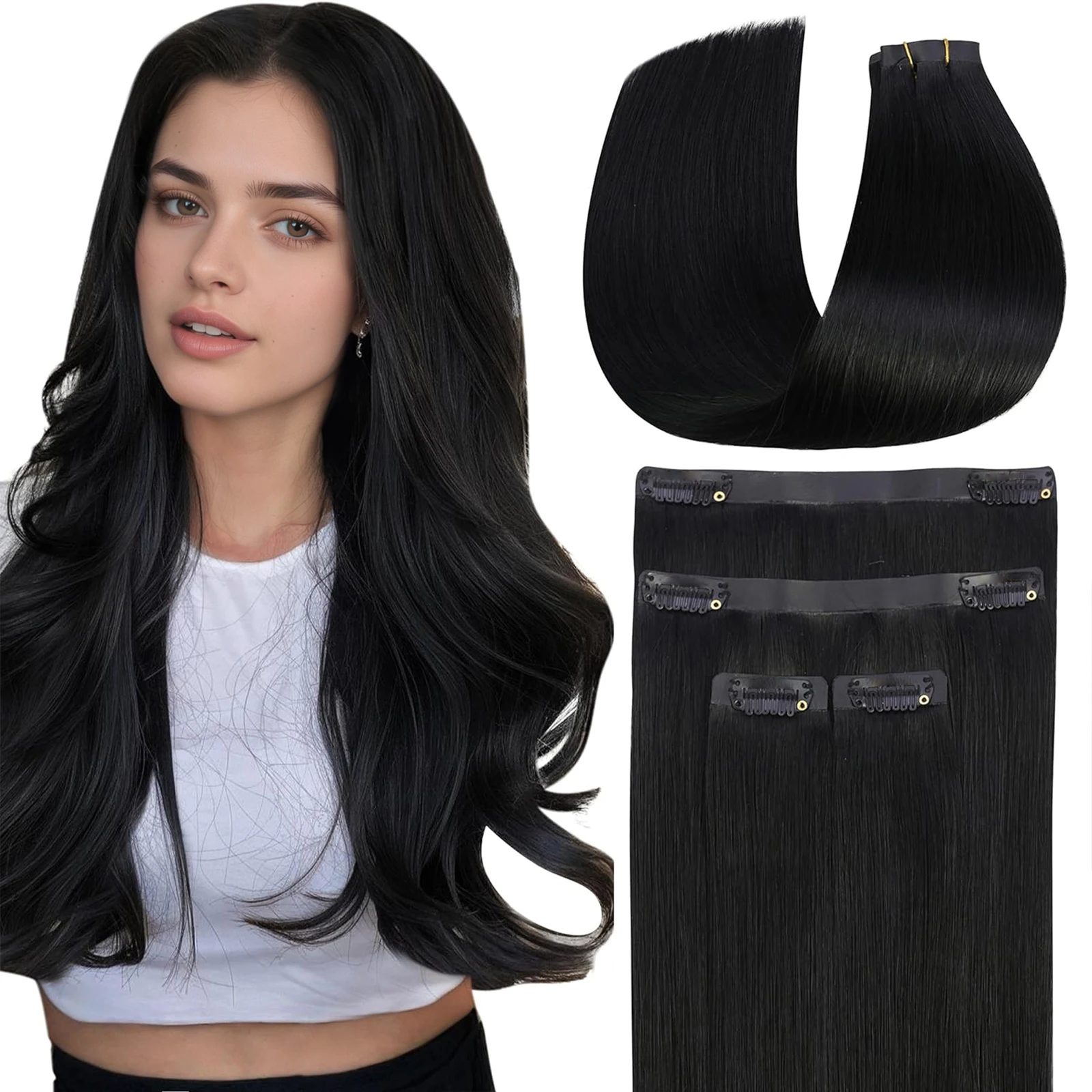 Ve Sunny Hair Seamless Clip in Hair Extensions Real Human Hair Thinning Hair Extensions Fill Ins Black Hair Extensions Remy Hair
Ve Sunny Hair Seamless Clip in Hair Extensions Real Human Hair Thinning Hair Extensions Fill Ins Black Hair Extensions Remy Hair