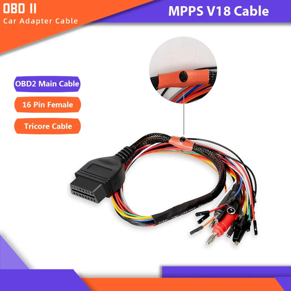 Прерывающий тросовой кабель OBD2, перемычка для верстака ECU, размыкатель MPPS V18 V21
Прерывающий тросовой кабель OBD2, перемычка для верстака ECU, размыкатель MPPS V18 V21