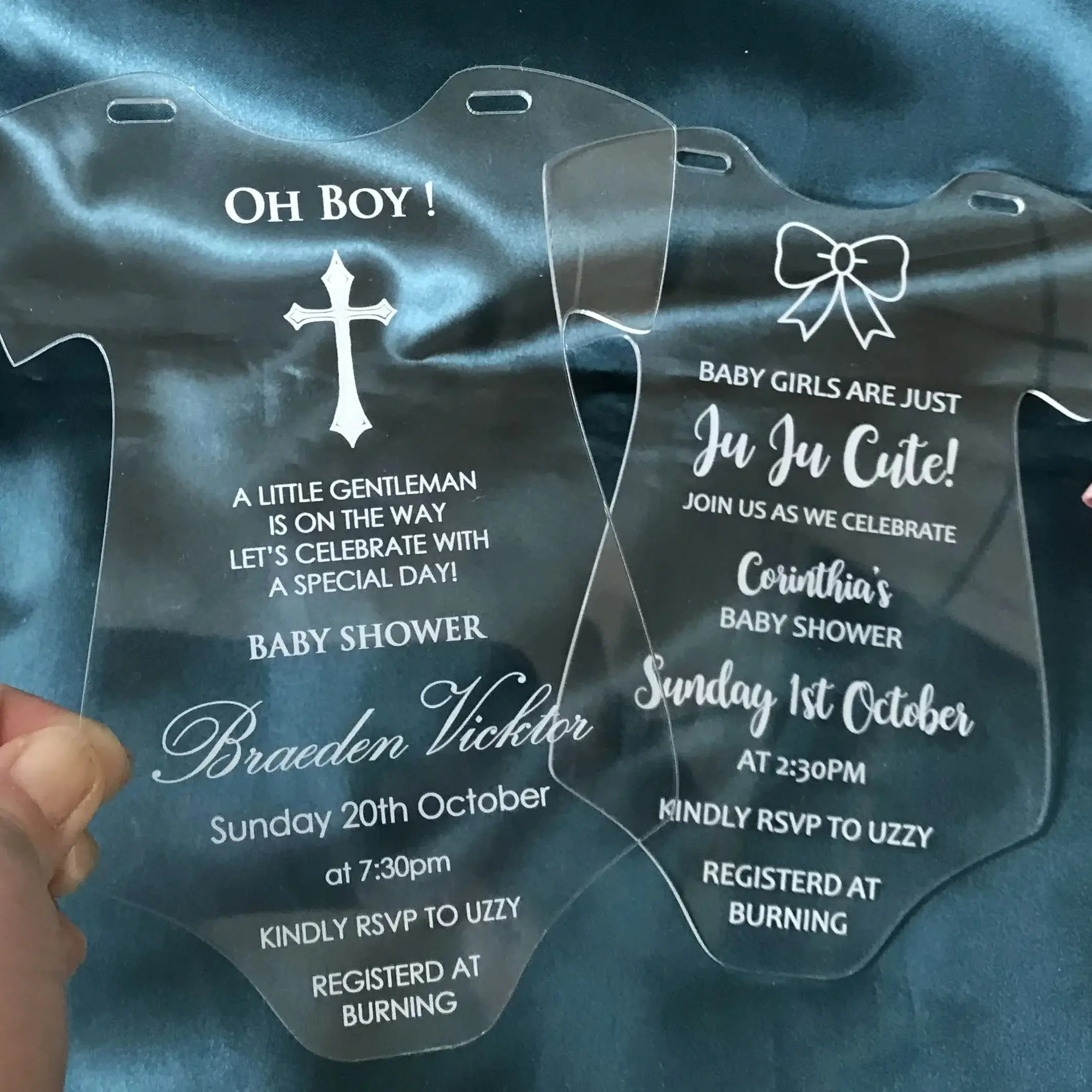 10pcs Custom Baby Shower Acrylic Invitation Card,First Baby Shower,Girls and Boys,Transparent Baptism Invitation,Gift Decoration
10pcs Custom Baby Shower Acrylic Invitation Card,First Baby Shower,Girls and Boys,Transparent Baptism Invitation,Gift Decoration