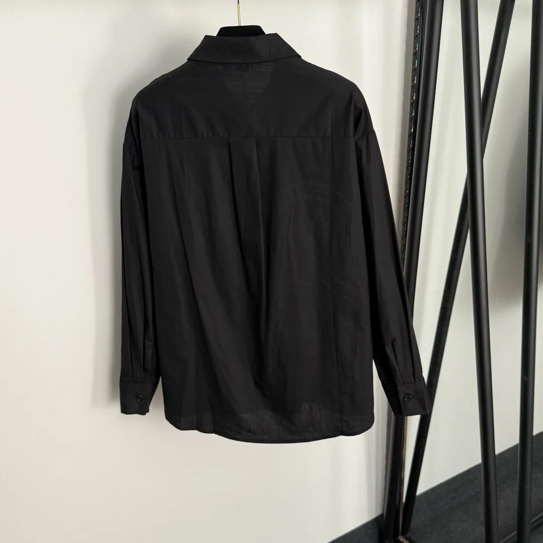 New embroidered lace cotton solid buttons patchwork long-sleeved shirt for autumn and winter 2025
New embroidered lace cotton solid buttons patchwork long-sleeved shirt for autumn and winter 2025