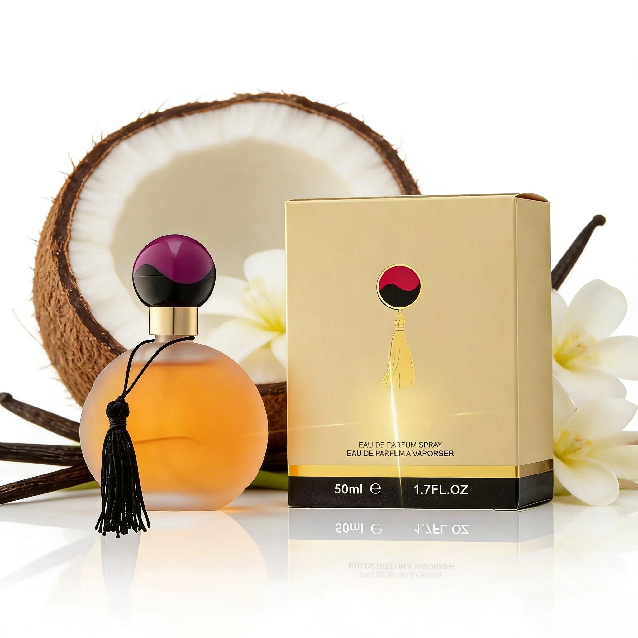 Tropical Coconut Vanilla Eau de Parfum 50ml | Luxury Women's Perfume
Tropical Coconut Vanilla Eau de Parfum 50ml | Luxury Women's Perfume