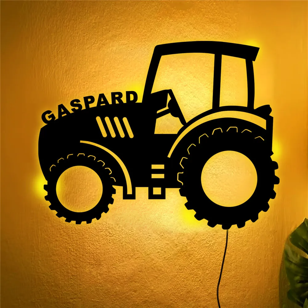 Name Custom Unique Tractor Lamp Night Light Personalized USB LED Wall Wooden Lamp for Kids Children Room Decoration Light Gift
Name Custom Unique Tractor Lamp Night Light Personalized USB LED Wall Wooden Lamp for Kids Children Room Decoration Light Gift