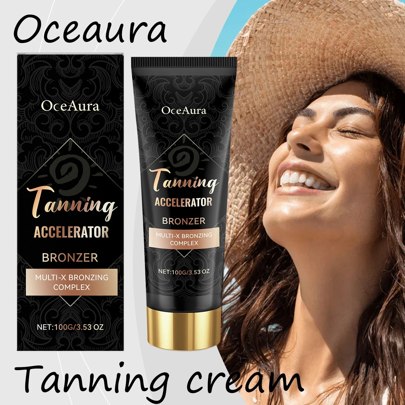Oceaura Body Tanning Cream Summer Beach Sunless Tanning Moisturizing Strengthening Skin Barrier Bronzer Tanning Lotion
Oceaura Body Tanning Cream Summer Beach Sunless Tanning Moisturizing Strengthening Skin Barrier Bronzer Tanning Lotion