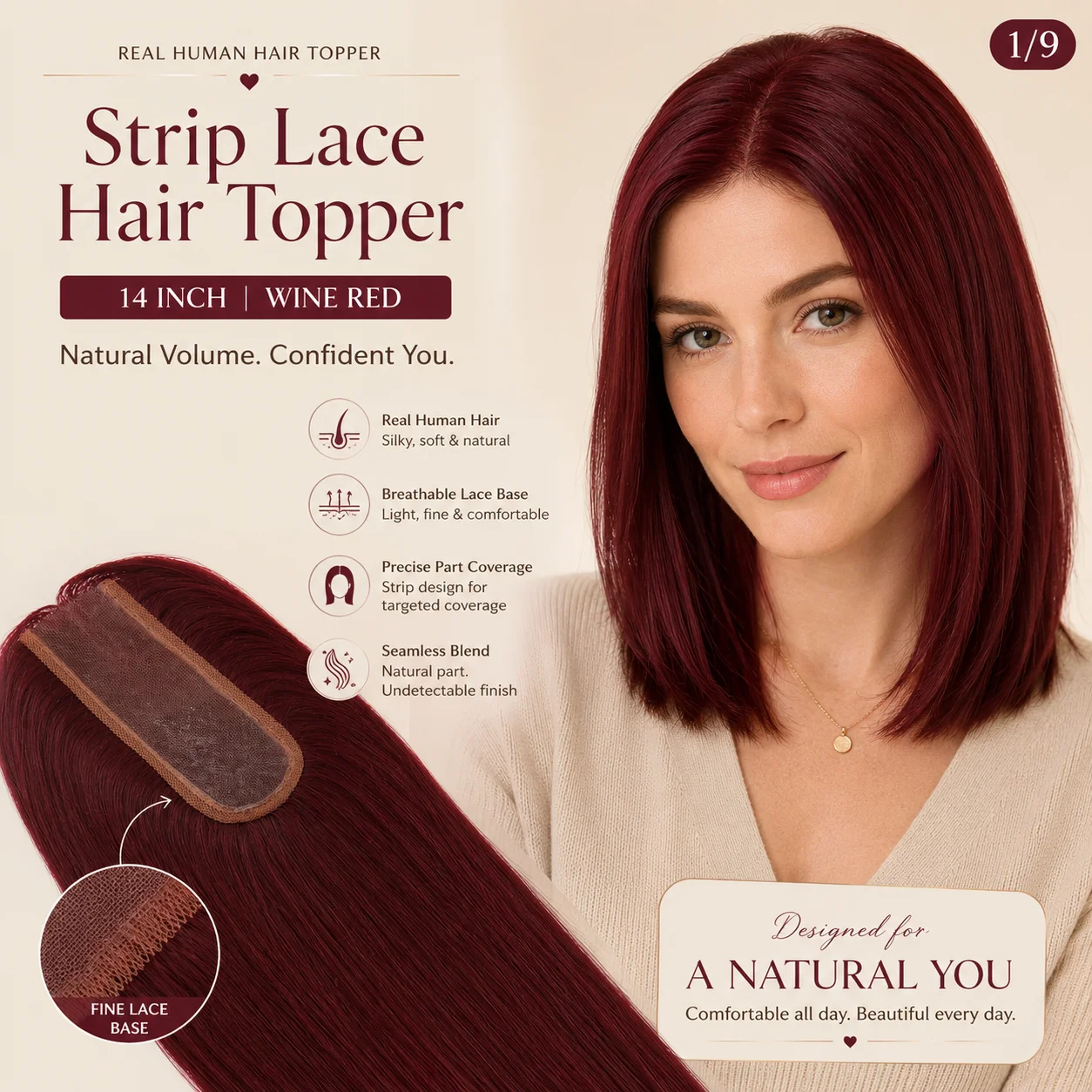 TUW22 Cherry Red Hair PU Topper Women's Hair Pieces for Thinning Hair Human Hair Piece for Hair Loss People Human Hair Toppers
TUW22 Cherry Red Hair PU Topper Women's Hair Pieces for Thinning Hair Human Hair Piece for Hair Loss People Human Hair Toppers