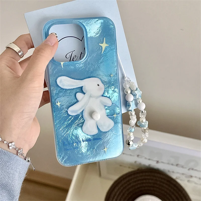 Cute Super Cute White Rabbit Phone Case with Chain for Women Blue Anti-Drop iPhone 14 15Pro Max 12 13 Pro All-Inclusive
Cute Super Cute White Rabbit Phone Case with Chain for Women Blue Anti-Drop iPhone 14 15Pro Max 12 13 Pro All-Inclusive