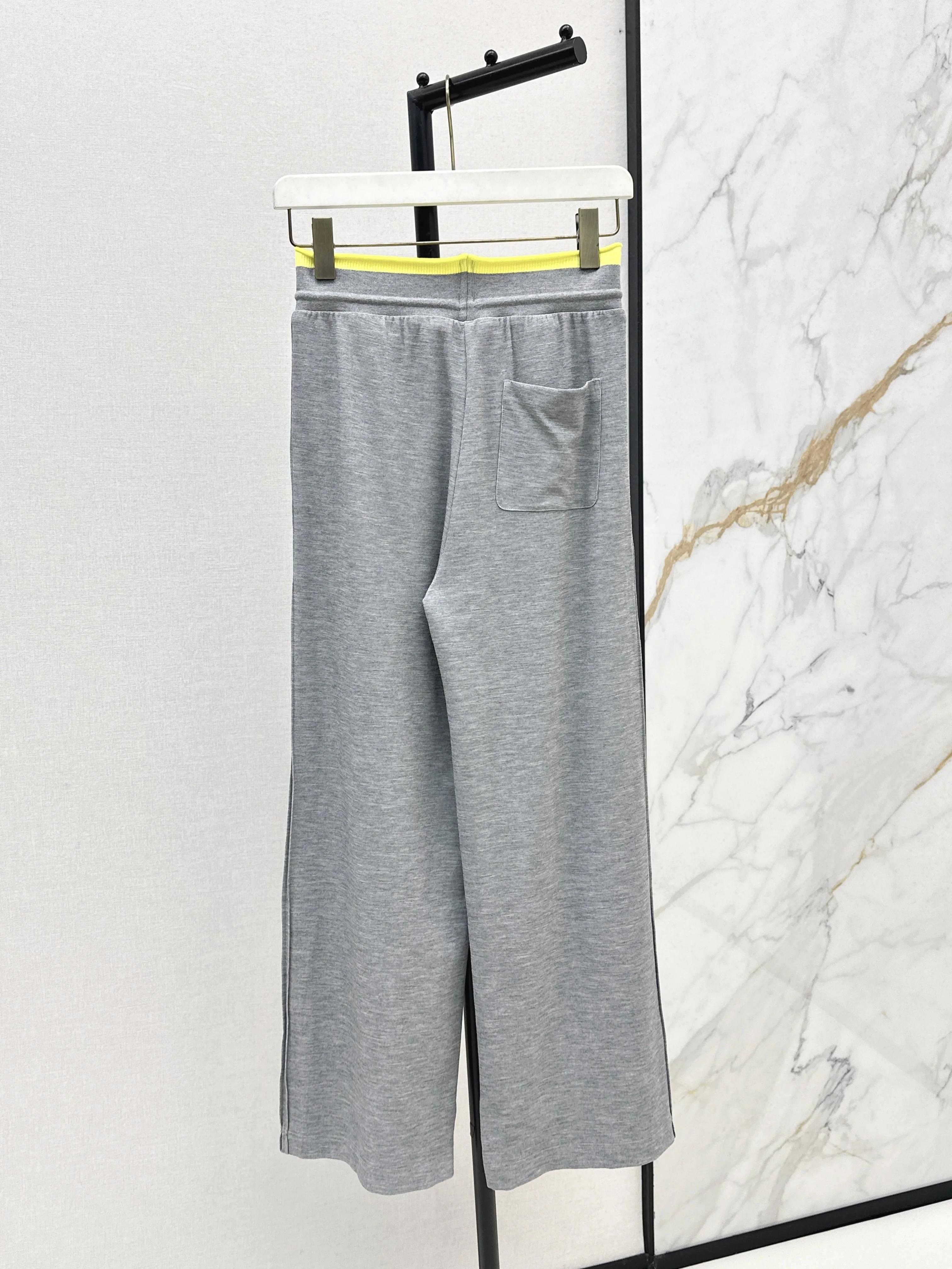 High quality early autumn women's contrasting ribbon decoration casual straight leg pants SU170
High quality early autumn women's contrasting ribbon decoration casual straight leg pants SU170