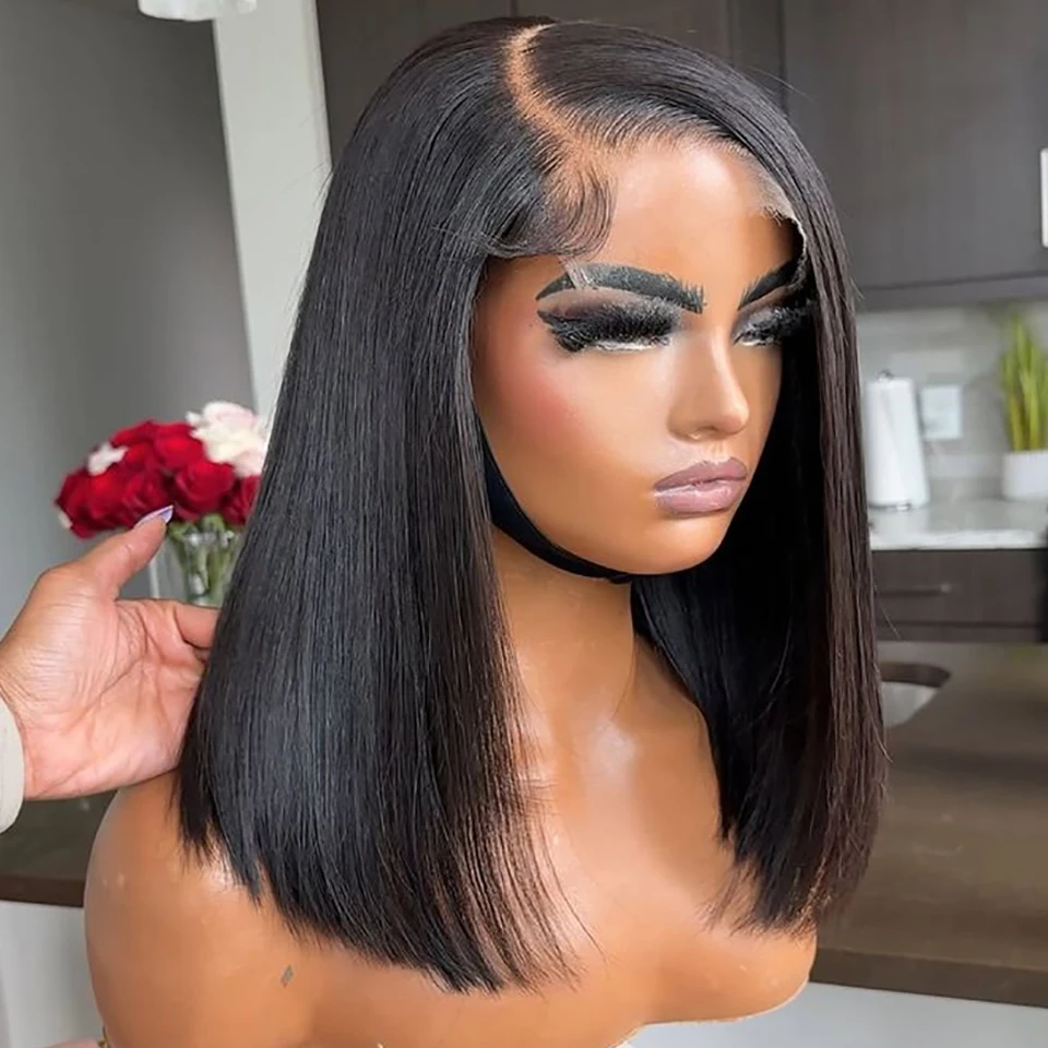 Vietnamese Virgin Human Hair 200 Density Bone Straight Short Bob Wig 13x4 Invisible Lace Front Wig Natural Black For Black Women
Vietnamese Virgin Human Hair 200 Density Bone Straight Short Bob Wig 13x4 Invisible Lace Front Wig Natural Black For Black Women