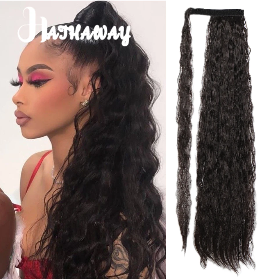 Wave Long Ponytail Wig 30 Inch Ponytail Adhesive Hair Clip Ponytail Synthetic Black Brown Ponytail Wig Daily Wear Woman
Wave Long Ponytail Wig 30 Inch Ponytail Adhesive Hair Clip Ponytail Synthetic Black Brown Ponytail Wig Daily Wear Woman
