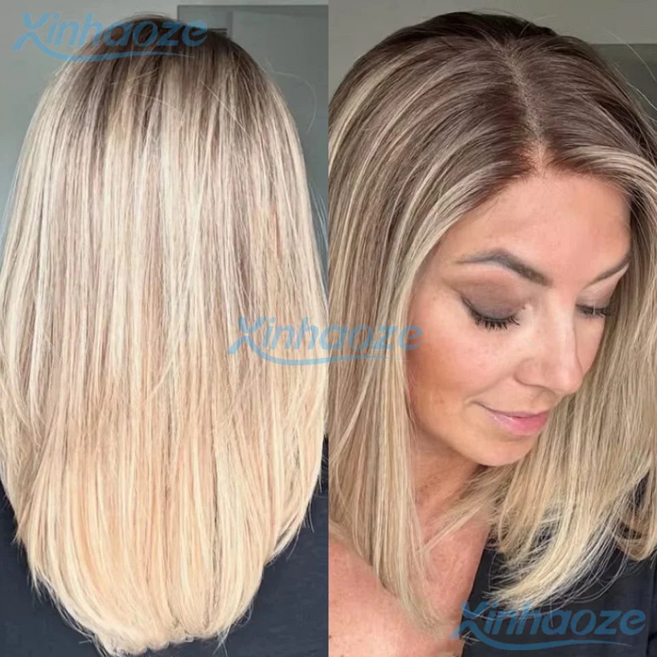 Side Part Short Bob Human Hair Wigs Pre Plucked Glueless 13x4 Lace Front Wigs With Bleached Knots Highlight #613 180% Density
Side Part Short Bob Human Hair Wigs Pre Plucked Glueless 13x4 Lace Front Wigs With Bleached Knots Highlight #613 180% Density