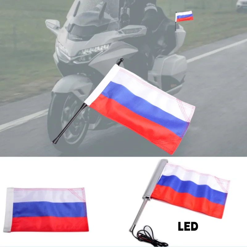 Motorcycle Trunk Flag Sleeve Double Side Russia Flags Rear Mount Luggage Rack For Honda Gold Wing GL1800 TOUR CDT 2018-2024
Motorcycle Trunk Flag Sleeve Double Side Russia Flags Rear Mount Luggage Rack For Honda Gold Wing GL1800 TOUR CDT 2018-2024