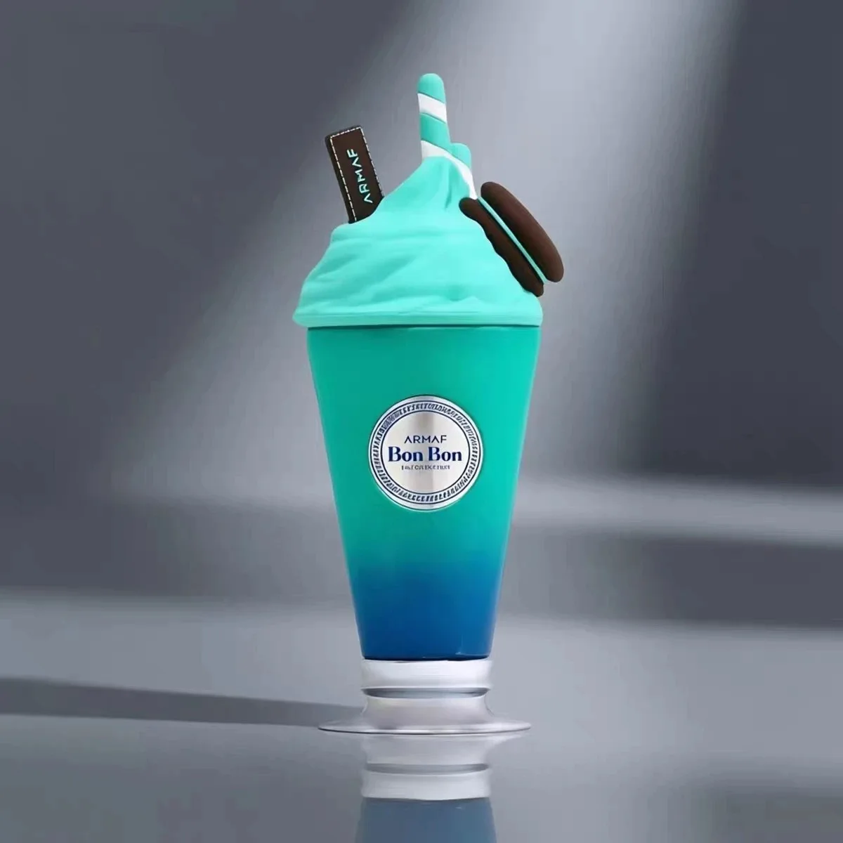 ARMAF Bon Bon, The sweetness of mint cream and caramel cookies intertwine, and the gradient milkshake bottle is wrapped in a dreamy macaron color for long-lasting durabilit.y
ARMAF Bon Bon, The sweetness of mint cream and caramel cookies intertwine, and the gradient milkshake bottle is wrapped in a dreamy macaron color for long-lasting durabilit.y