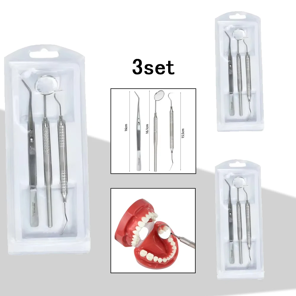 Professional Dental Mirror Kit Oral Scope Stainless Steel Calculus Scraper Probe Hook Tweezer Tooth Care Tools Set
Professional Dental Mirror Kit Oral Scope Stainless Steel Calculus Scraper Probe Hook Tweezer Tooth Care Tools Set