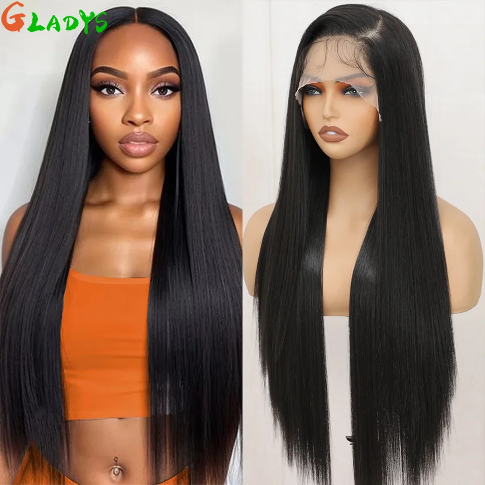30 Inch 13x4 Lace Front Synthetic Hair Wig Straight High Temperature Fiber Dark Brown Heat Resistant Cosplay Wigs For Women
30 Inch 13x4 Lace Front Synthetic Hair Wig Straight High Temperature Fiber Dark Brown Heat Resistant Cosplay Wigs For Women
