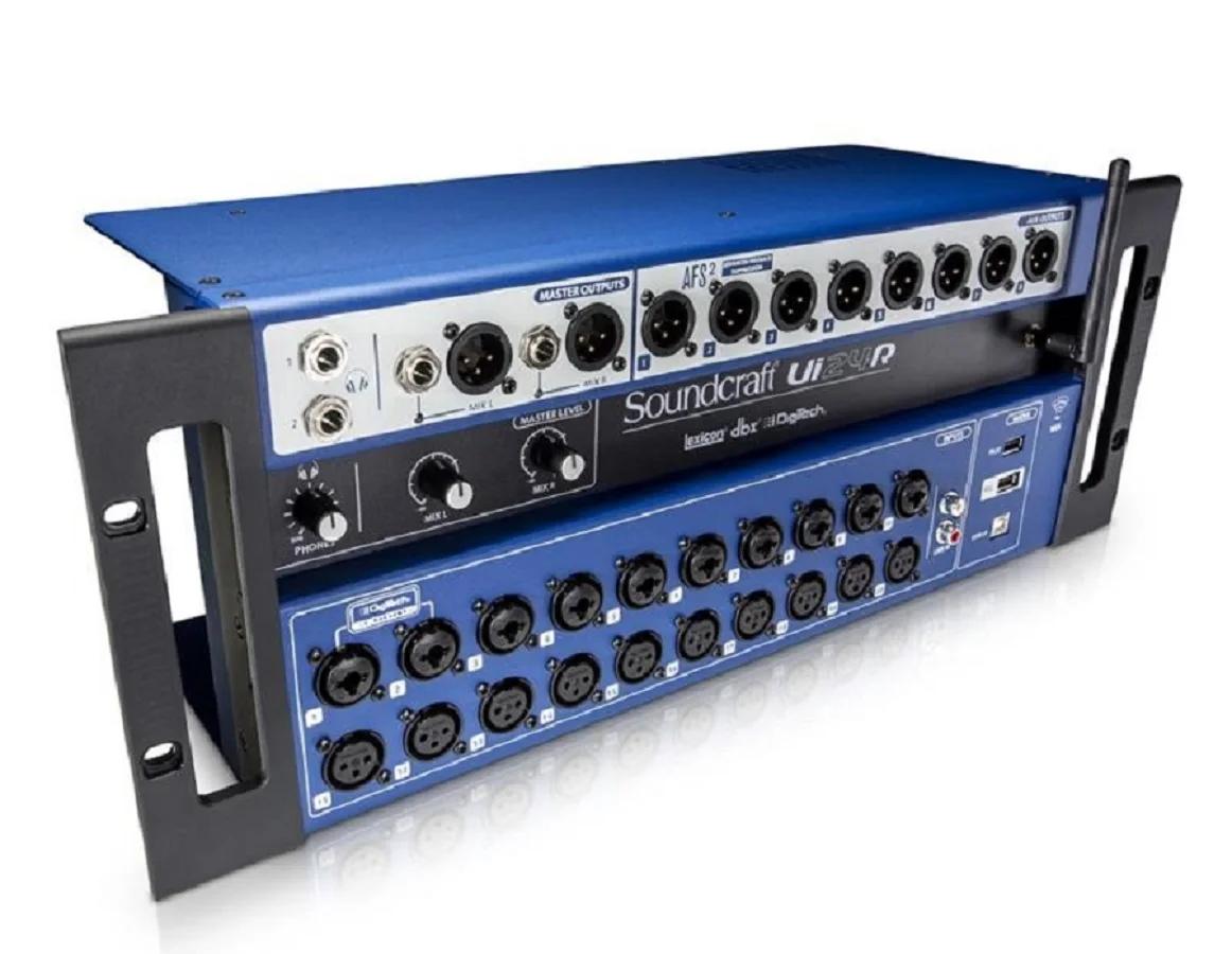 Беспроводной 24-канальный цифровой микшер Soundcraft Ui24R с USB-рекордером для многодорожечной записи
Беспроводной 24-канальный цифровой микшер Soundcraft Ui24R с USB-рекордером для многодорожечной записи