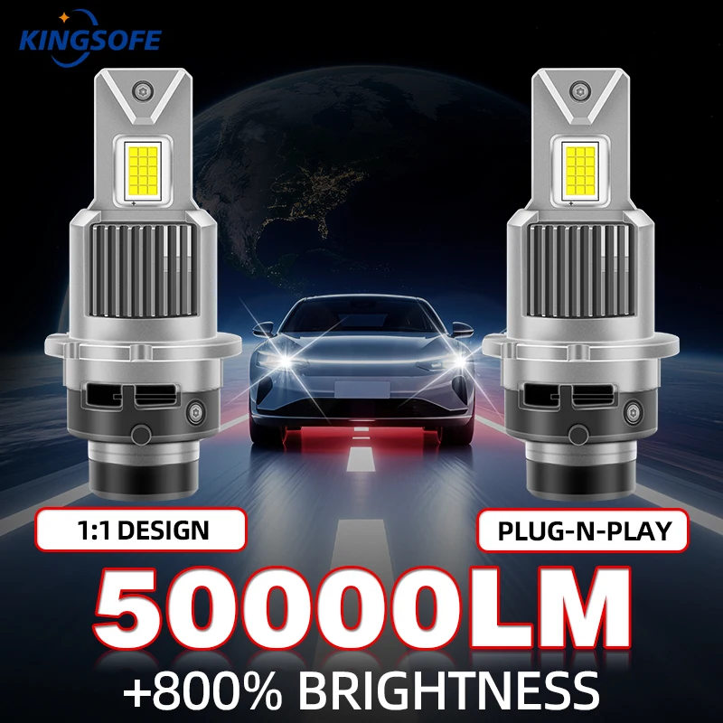 50000LM D2S D4S LED Headlight Bulb Canbus 6500K White D2R D4R High Power CSP Chips Double Copper Tube Cooling Fan Auto Lamps
50000LM D2S D4S LED Headlight Bulb Canbus 6500K White D2R D4R High Power CSP Chips Double Copper Tube Cooling Fan Auto Lamps