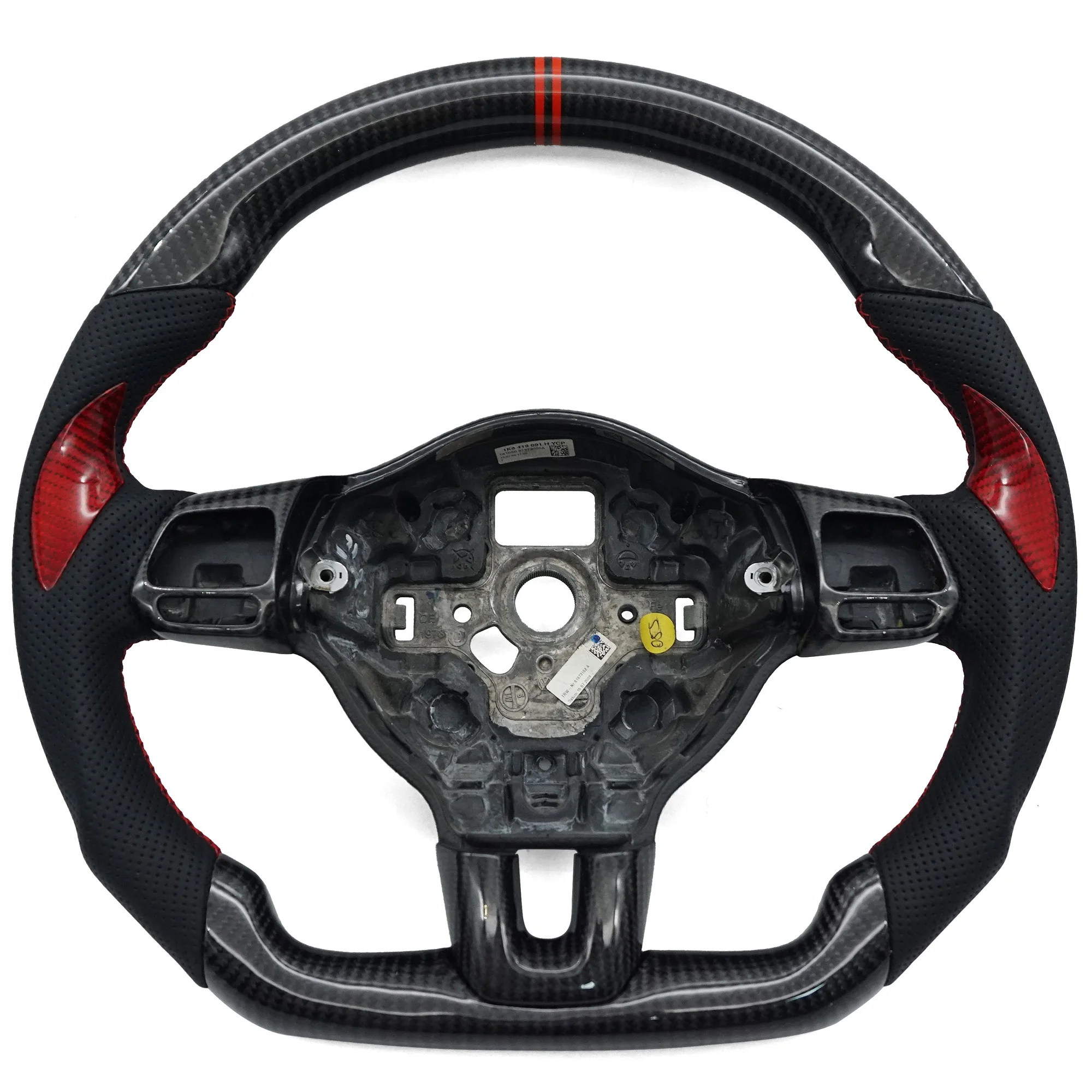 For VW Golf 6 GTI Golf MK6 GTI Custom carbon fiber leather semi-perforated leather steering wheel Customized styles 
For VW Golf 6 GTI Golf MK6 GTI Custom carbon fiber leather semi-perforated leather steering wheel Customized styles