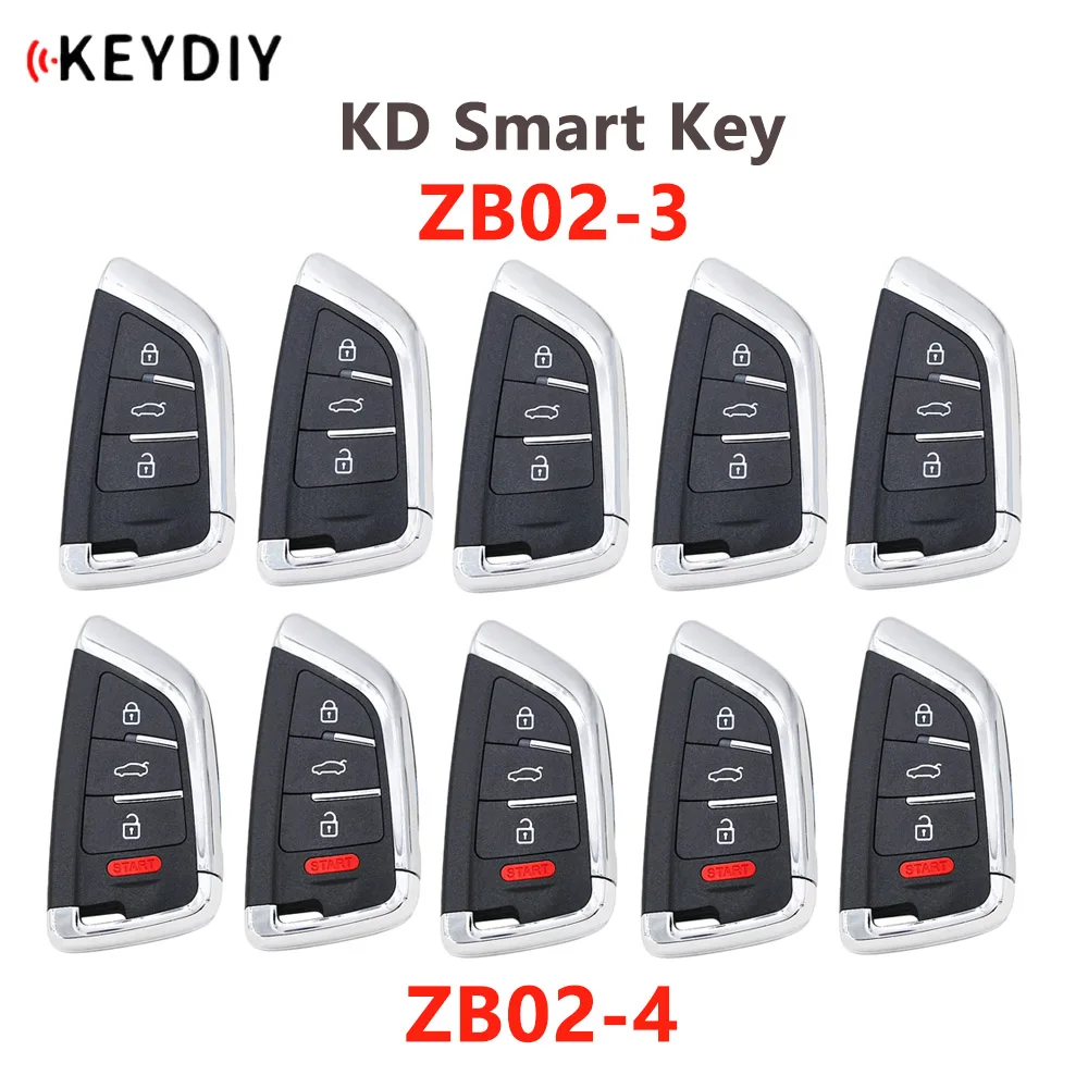 5PCS/LOT KEYDIY Universal Smart Key ZB02-3 ZB02-4 for KD-X2 KD900 Mini KD Car Key Remote Replacement Fit More than 2000 Models
5PCS/LOT KEYDIY Universal Smart Key ZB02-3 ZB02-4 for KD-X2 KD900 Mini KD Car Key Remote Replacement Fit More than 2000 Models