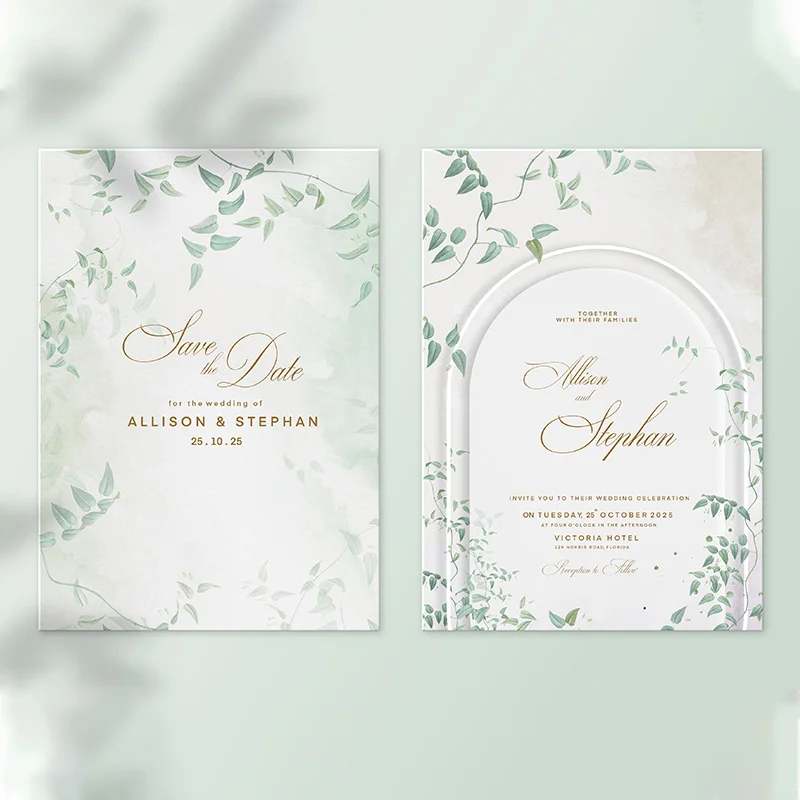 Personalized Wedding Invitation Card Sign Custom 20-100pcs Bride & Groom Photo Floral Save the Date Wedding Editable Shower Card
Personalized Wedding Invitation Card Sign Custom 20-100pcs Bride & Groom Photo Floral Save the Date Wedding Editable Shower Card