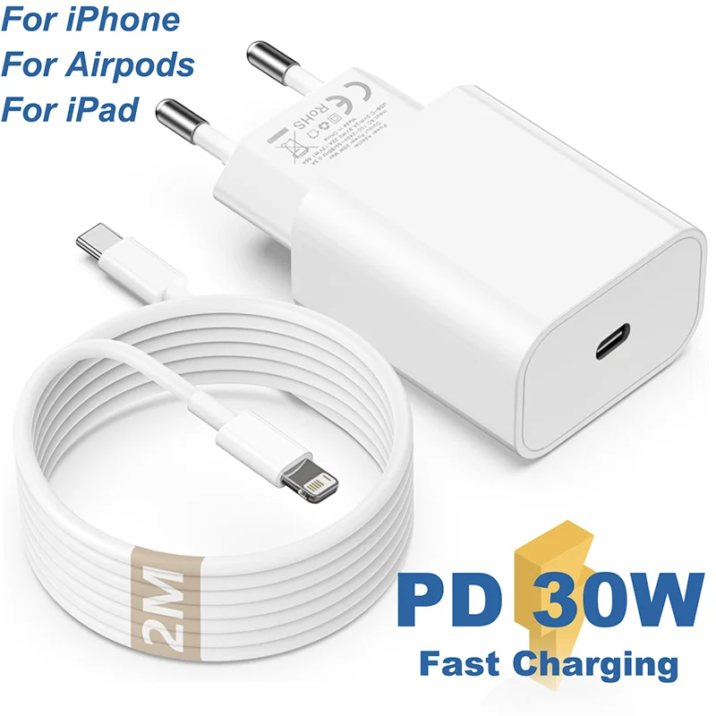 PD 30W GaN Charging Cable For Apple iPhone 16 15 14 13 12 11 Pro Max 7 8 Plus XS XR Fast Charger Set USB C TO Type C Data Cable
PD 30W GaN Charging Cable For Apple iPhone 16 15 14 13 12 11 Pro Max 7 8 Plus XS XR Fast Charger Set USB C TO Type C Data Cable
