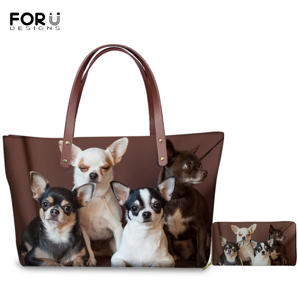 FORUDESIGNS Cute Dog Pattern Women's Light Handbagset Funny Cartoon Casual Outdoor Travel Shoulder Bag and Wallet for Teen Girls
FORUDESIGNS Cute Dog Pattern Women's Light Handbagset Funny Cartoon Casual Outdoor Travel Shoulder Bag and Wallet for Teen Girls