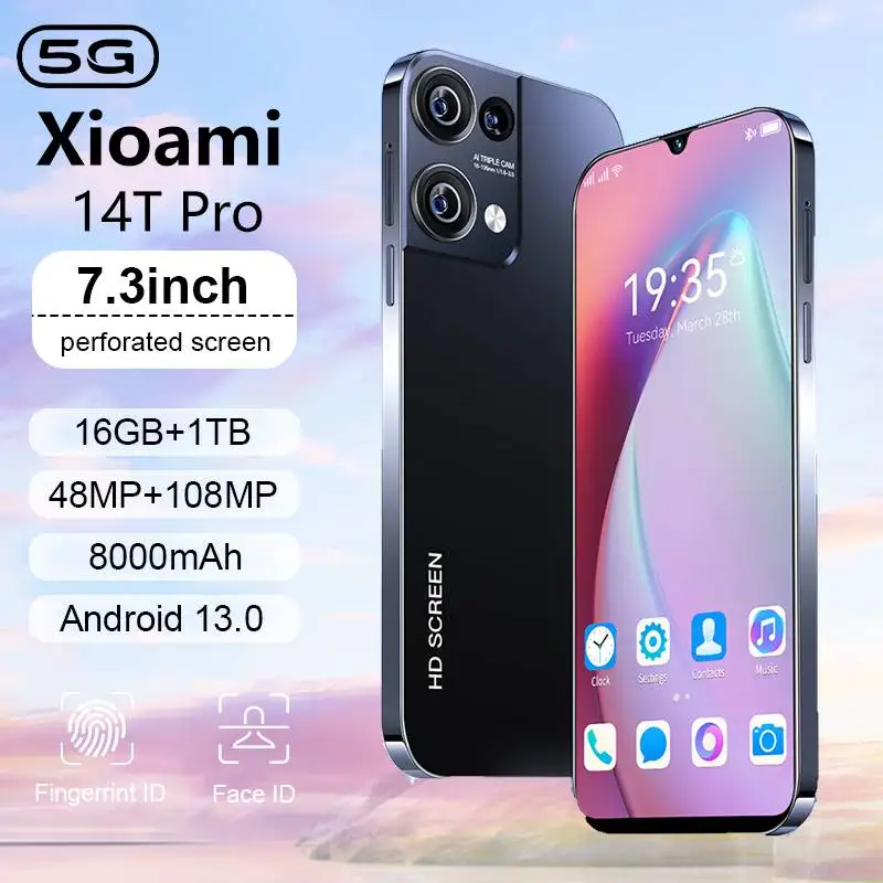 2025 New Xioami 14T Pro 7.3HD Global Edition Original Smart Dual Card 7800mAh Battery Facial Recognition Function
2025 New Xioami 14T Pro 7.3HD Global Edition Original Smart Dual Card 7800mAh Battery Facial Recognition Function