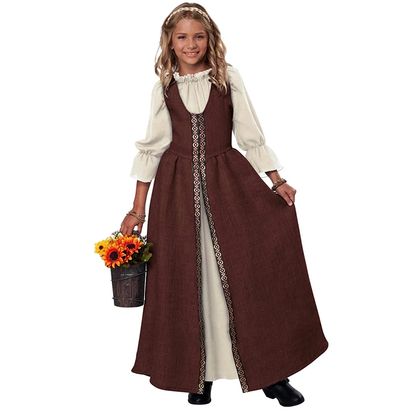 Kids Medieval Princess Halloween Costume Renaissance Faire Dress Girl Costume
Kids Medieval Princess Halloween Costume Renaissance Faire Dress Girl Costume