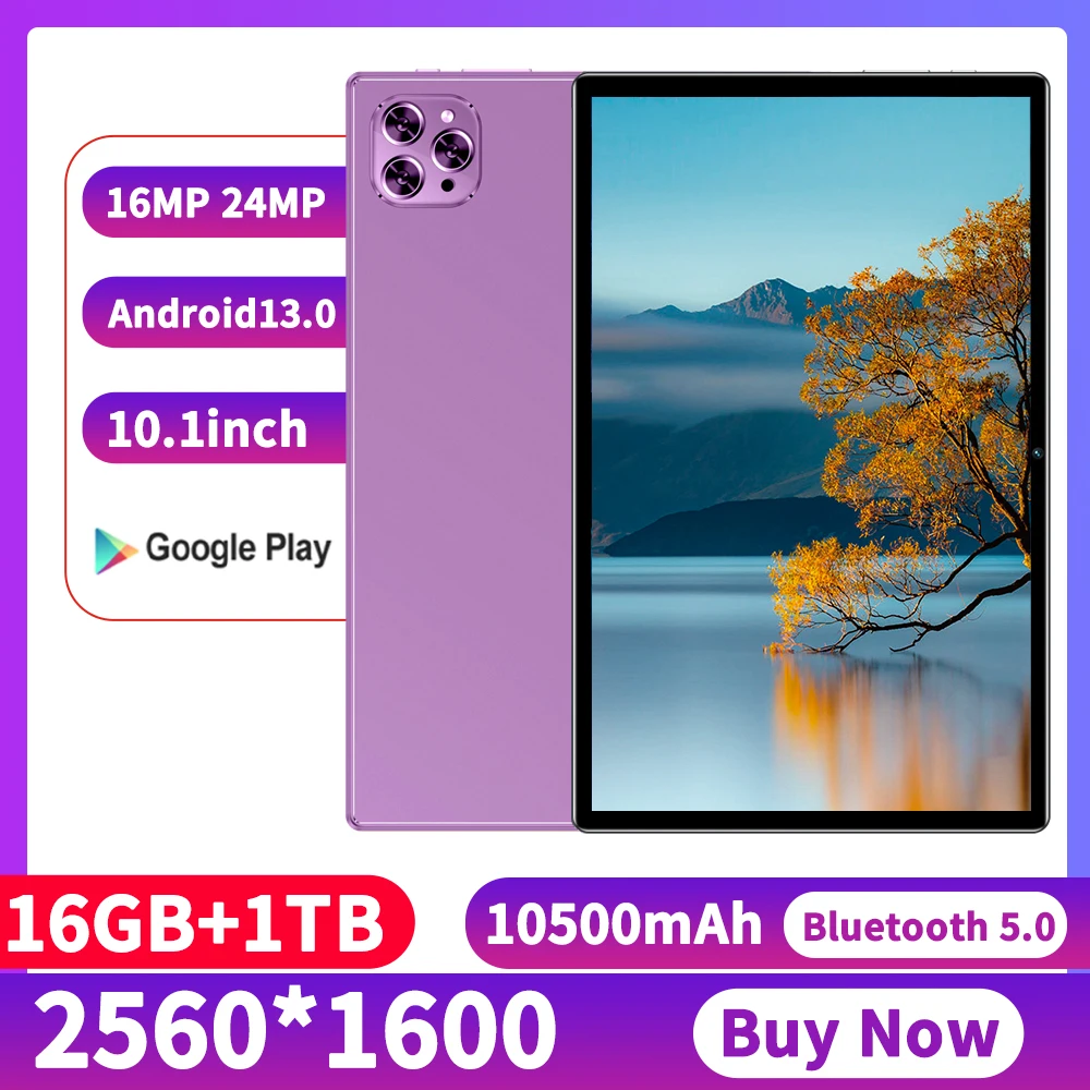 Новое поступление 2025, 10,1-дюймовый планшет, Android 10,1, Google Play, Двойная резьба, GPS, Bluetooth, WiFi, планшеты 16 Гб ОЗУ, 1 ТБ ПЗУ
Новое поступление 2025, 10,1-дюймовый планшет, Android 10,1, Google Play, Двойная резьба, GPS, Bluetooth, WiFi, планшеты 16 Гб ОЗУ, 1 ТБ ПЗУ