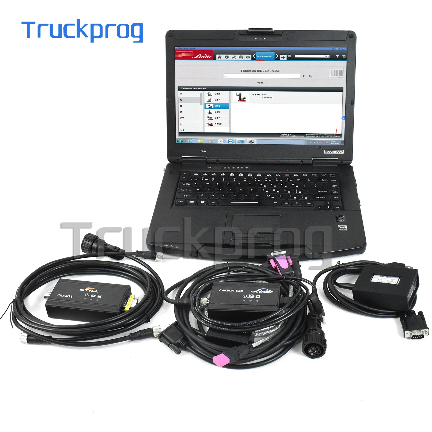 Forklift Diagnostic Kit JUDIT-4 Jungheinrich incado box cable Linde canbox doctor pathfinder Pathfind Still steds CF54 Laptop
Forklift Diagnostic Kit JUDIT-4 Jungheinrich incado box cable Linde canbox doctor pathfinder Pathfind Still steds CF54 Laptop