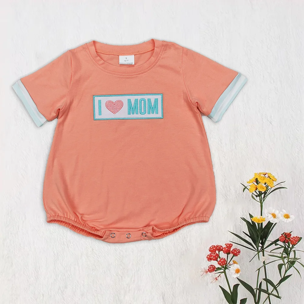Wholesale Kid Children Short Sleeves Orange Cotton Newborn Infant Jumpsuit Toddler Embroidery Mom Buttons Baby Boy Bubble Romper
Wholesale Kid Children Short Sleeves Orange Cotton Newborn Infant Jumpsuit Toddler Embroidery Mom Buttons Baby Boy Bubble Romper