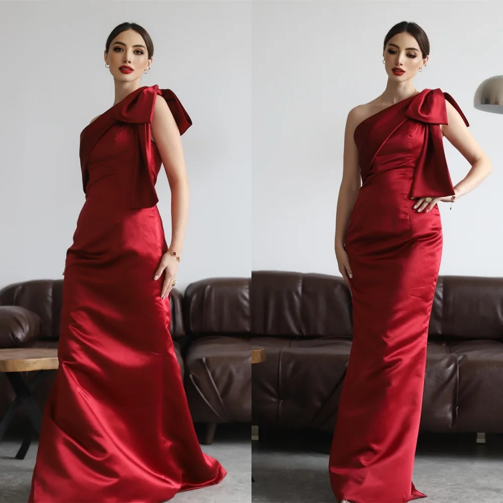 Customized Mermaid Simple Red Satin Evening Dress Exquisite One Shoulder Sleeveless Homecoming Dresses Fashion Party Gowns
Customized Mermaid Simple Red Satin Evening Dress Exquisite One Shoulder Sleeveless Homecoming Dresses Fashion Party Gowns