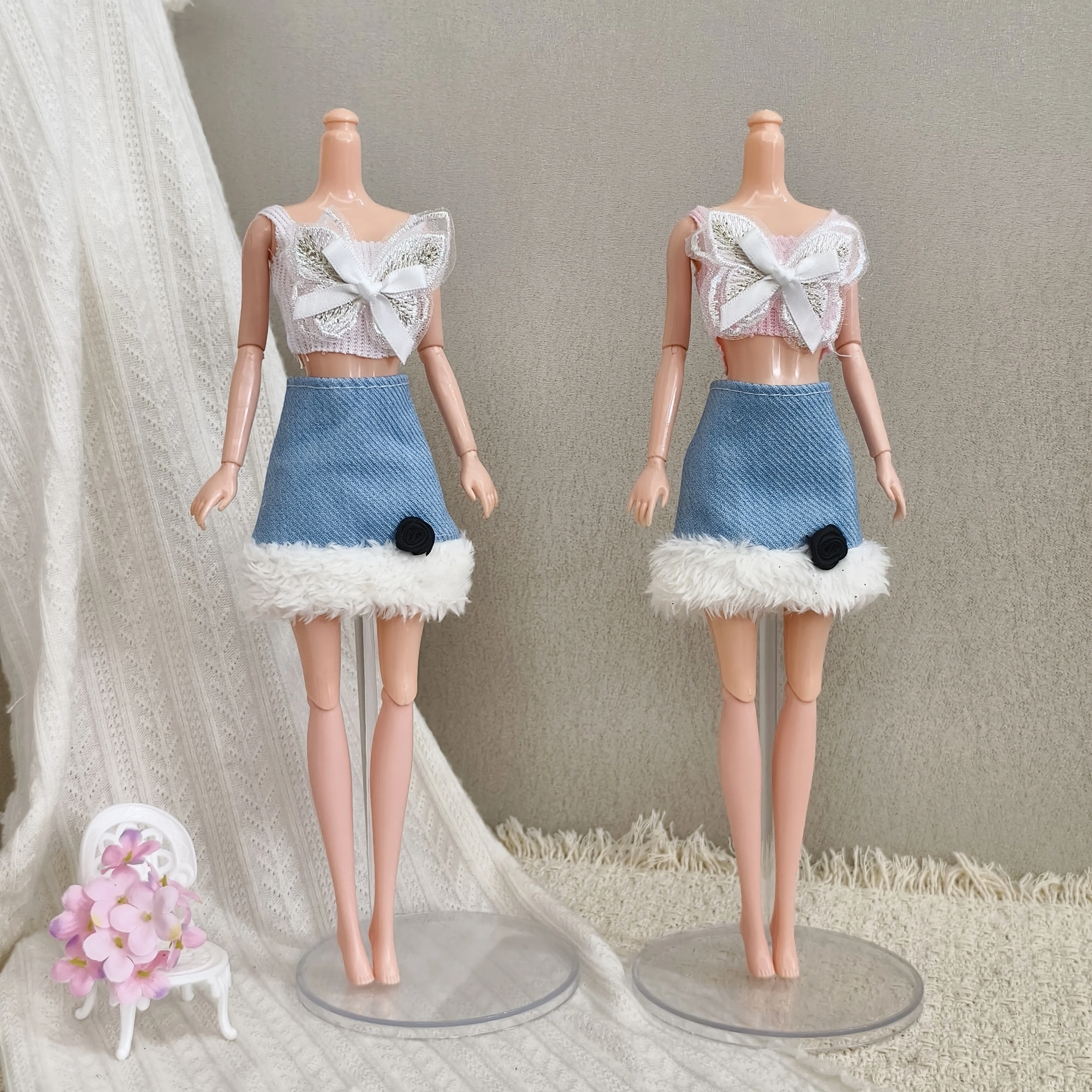 Butterfly vest + skirt set, fashionable outfit, suitable for 11.5-inch girl doll, sweet style set for doll
Butterfly vest + skirt set, fashionable outfit, suitable for 11.5-inch girl doll, sweet style set for doll